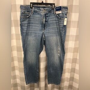 Old Navy Women's OG Straight Fit Light Blue Jeans